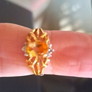 Beautiful Citrine 14k gd ring